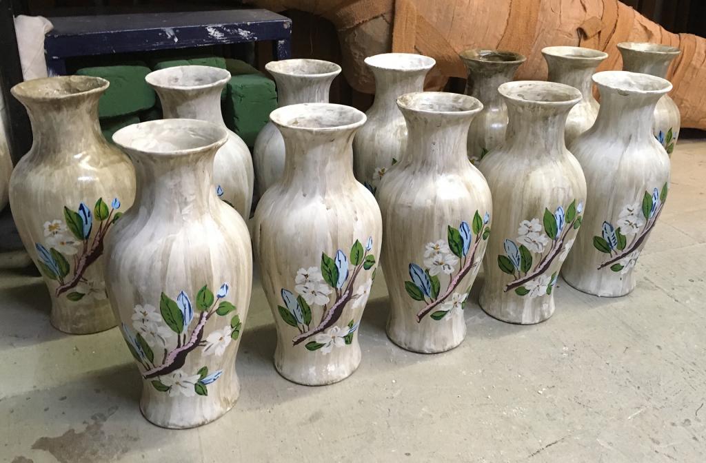 Напольные вазы из гипса своими руками