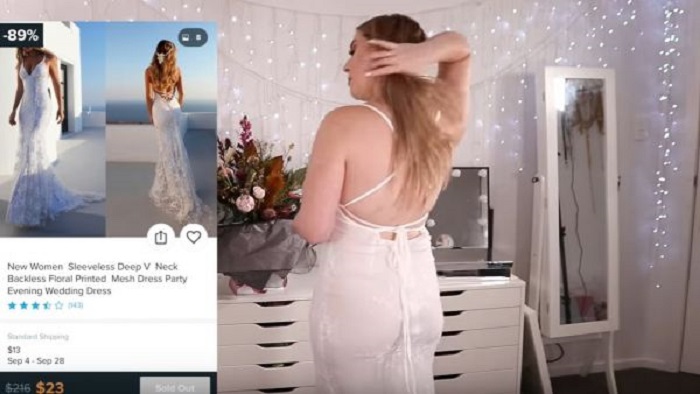Блогер купила в Интернете несколько свадебных платьев и примерила их: фото