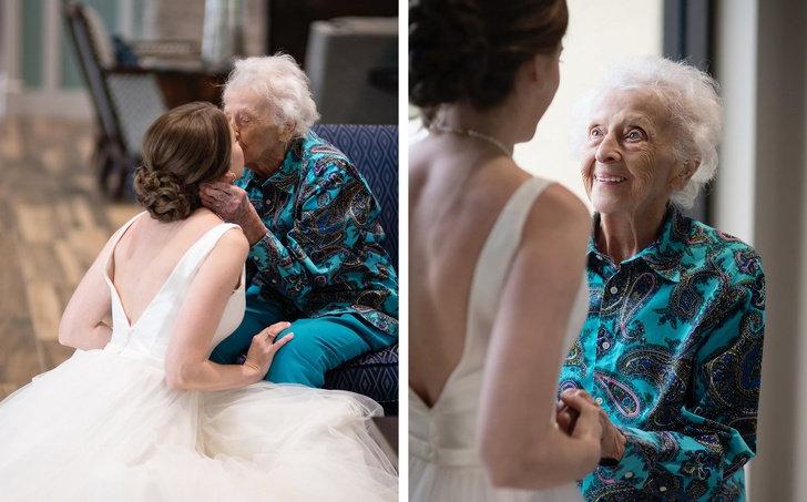 Молодая девушка надела свадебный наряд, чтобы порадовать любимую бабушку и исполнить ее последнее желание