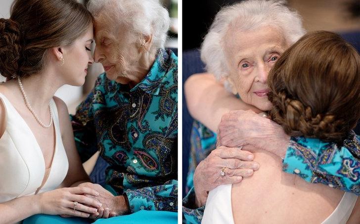 Молодая девушка надела свадебный наряд, чтобы порадовать любимую бабушку и исполнить ее последнее желание