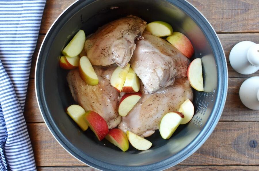 Осенний рецепт цыпленка с яблоками и луком. Семье нравится, это вкусно и полезно