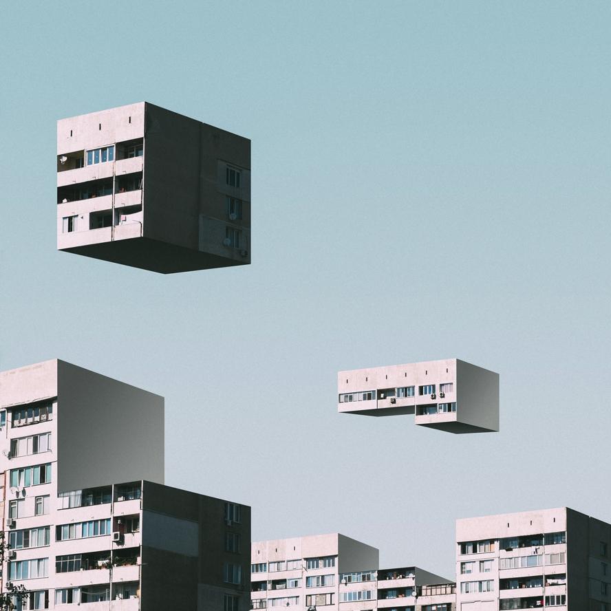 Фотограф, увлеченный минимализмом и урбанистическими пейзажами, превращает здания в тетрис (фото)