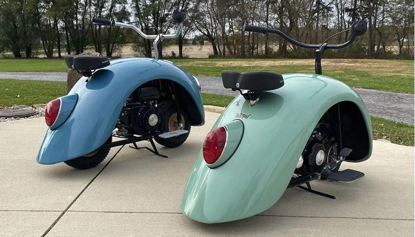 Volkspod: дизайнер разобрал оригинальный «Фольксваген-Жук», чтобы создать два мотоцикла