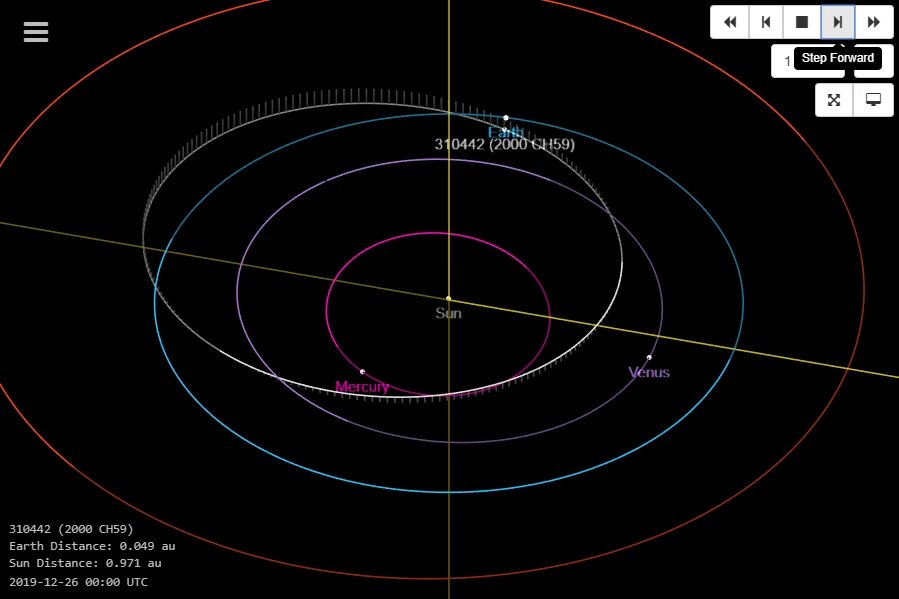 Сообщение от НАСА: в конце декабря рядом с Землей будет пролетать крупный астероид