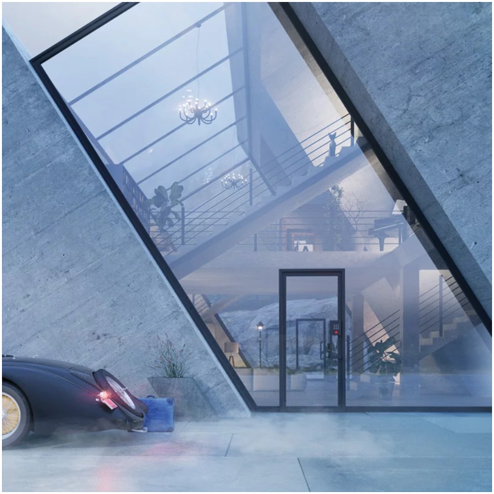 Студия Wamhouse представляет серию домов из стекла и бетона в форме известных логотипов