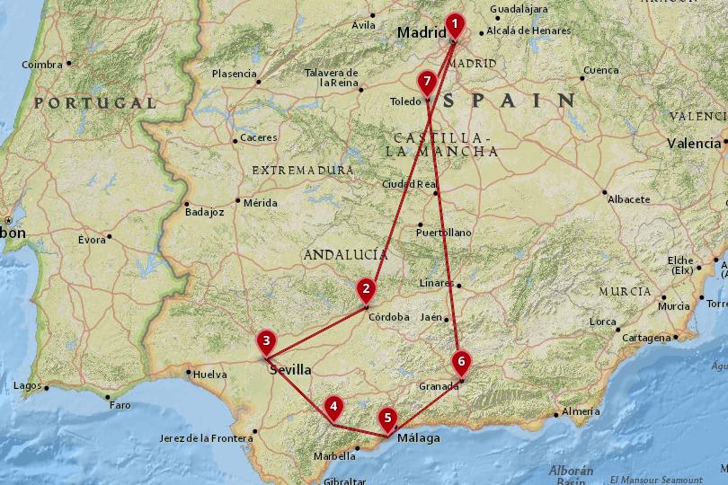 Пятидневное путешествие по Испании: интересный пример маршрута