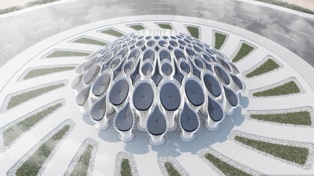 "Это здание станет культовым". Нестандартная 3D модель павильона для "Экспо-2020" в Дубае: фото