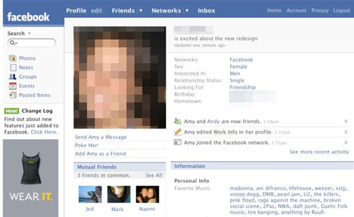 16 лет в Сети: как менялся дизайн Facebook со стремительным течением времени