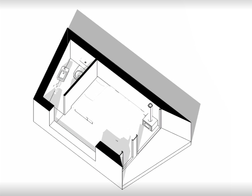 Дома-модули с фасадом из стекла эффектно смотрятся и занимают мало места: план-схемы