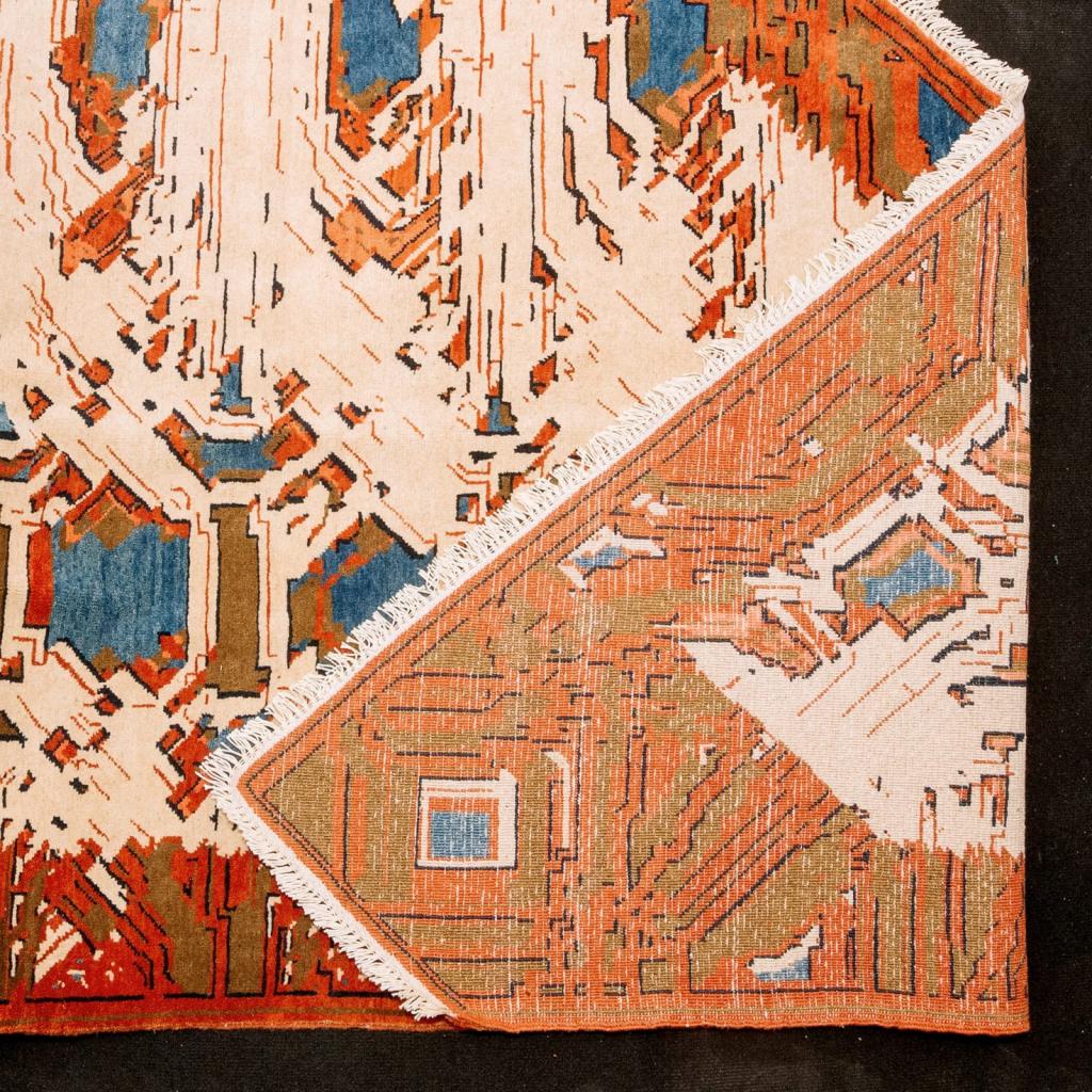 Красота искажений: художник придумал, как изменить графический рисунок персидских ковров. Результат завораживает