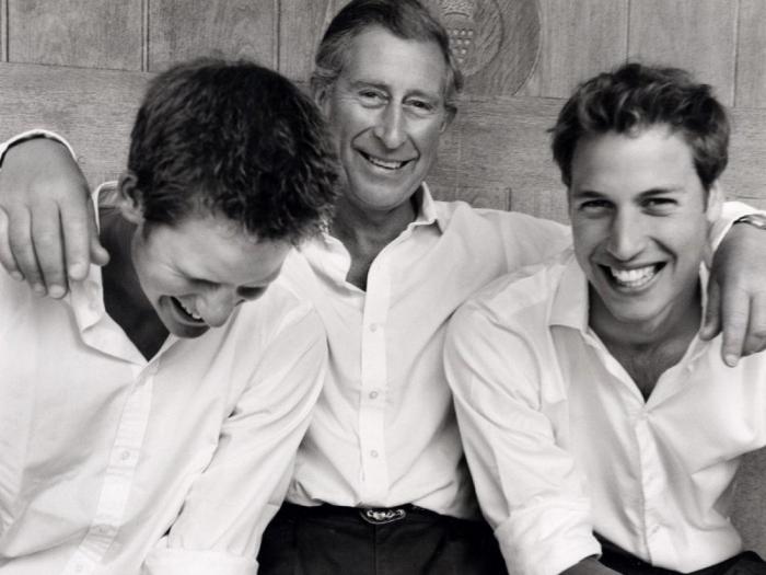 Принц Чарльз с сыновьями