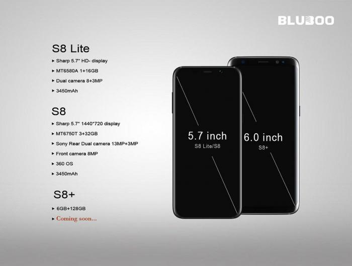 BLUBOO S8 за $80 VS  SAMSUNG S8 за $800 