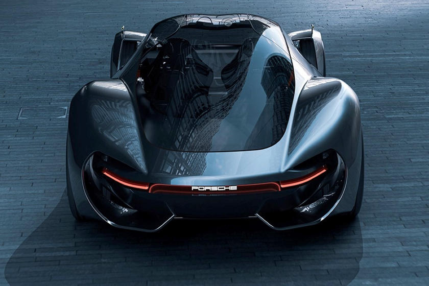 Илья Захаров создал для Porsche концепт потрясающего спортивного автомобиля из углеродного волокна