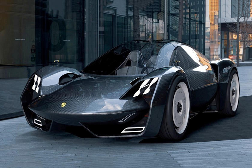 Илья Захаров создал для Porsche концепт потрясающего спортивного автомобиля из углеродного волокна