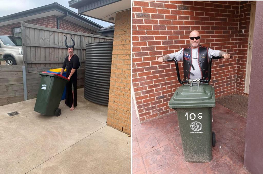 Австралийцы участвуют в смешном флешмобе: переодеваются в костюмы, чтобы вынести мусор