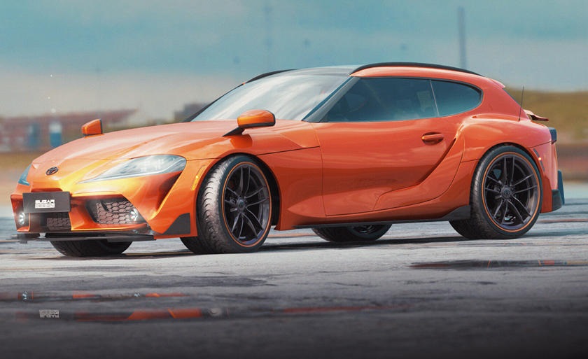Toyota и BMW объединились для создания спортивного автомобиля: художник по рендерингу Sugar Chow представил, как может выглядеть Supra Wagon