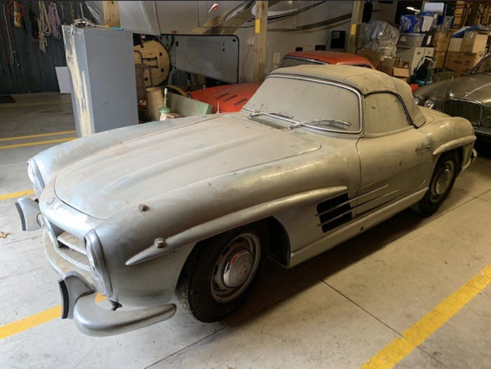 Редкий Mercedes простоял в сарае более 40 лет, теперь он продан за 1,1 миллиона долларов