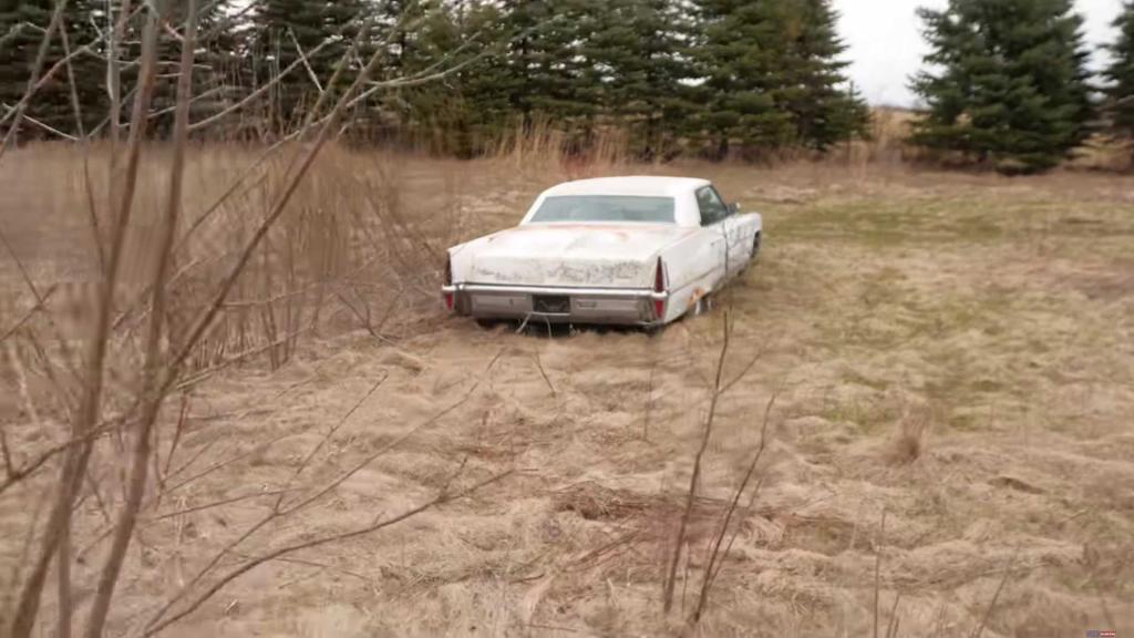 Старый Cadillac простоял 20 лет в поле, но умелый механик сотворил чудо и своим ходом доехал на нем до гаража