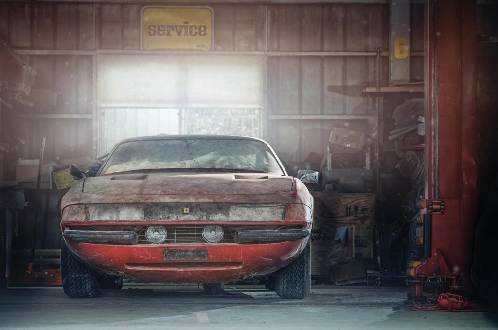 Они пылились в сараях, гаражах и даже под землей: истории машин "Феррари", которые были сокрыты на десятилетия