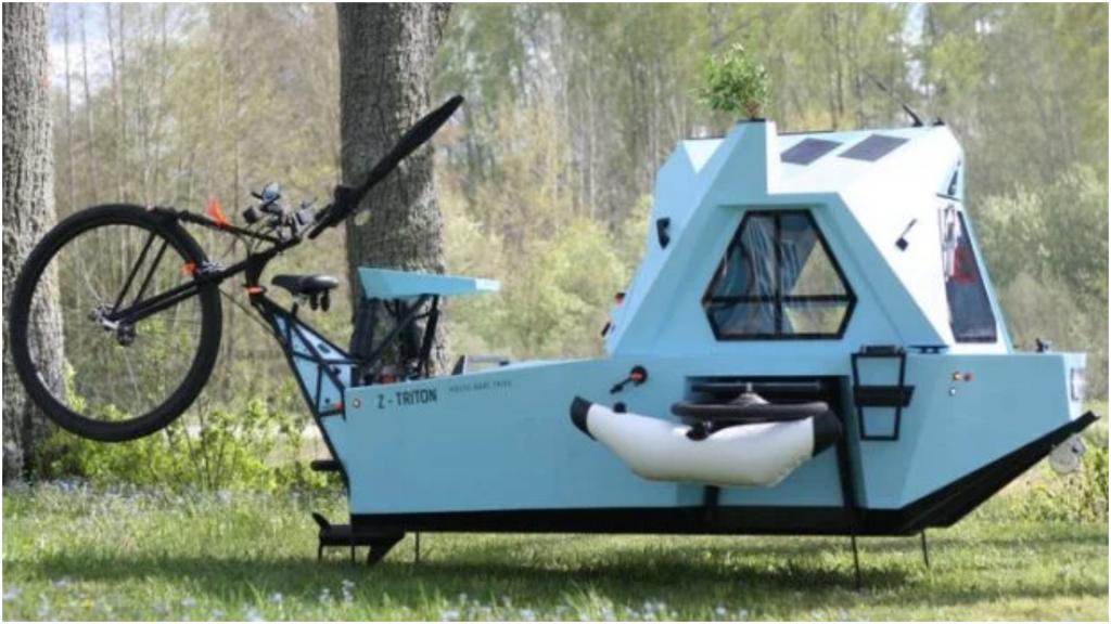 Лодка, велосипед и палатка одновременно: идеальный гаджет для любителей дикой природы (фото)