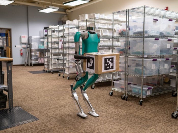 Будущее рядом: компания Ford приобрела человекоподобного робота, который может доставлять посылки и умеет подниматься по лестнице