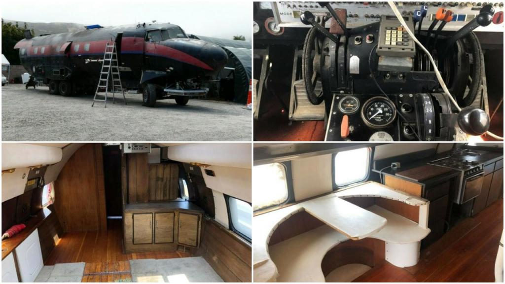Дом на колесах «Андромеда»: невероятный гибрид самолета и автомобиля с кухней и нестандартной мебелью. Развивает 100 км/час и стоит 119 000 долларов