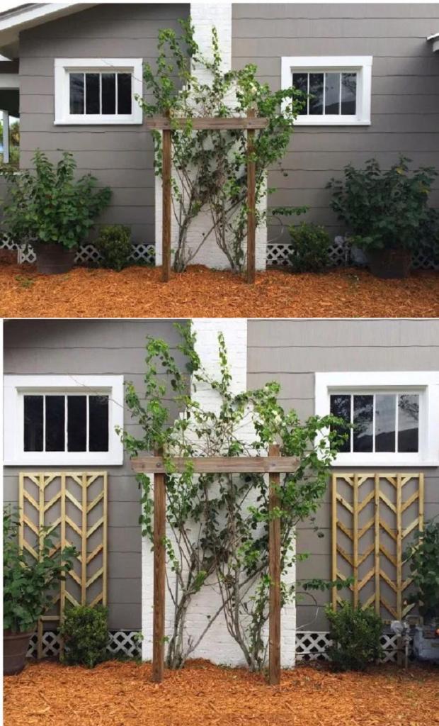 Друг сделал решетку на доме из дерева: соседи удивляются, как преобразилось пространство
