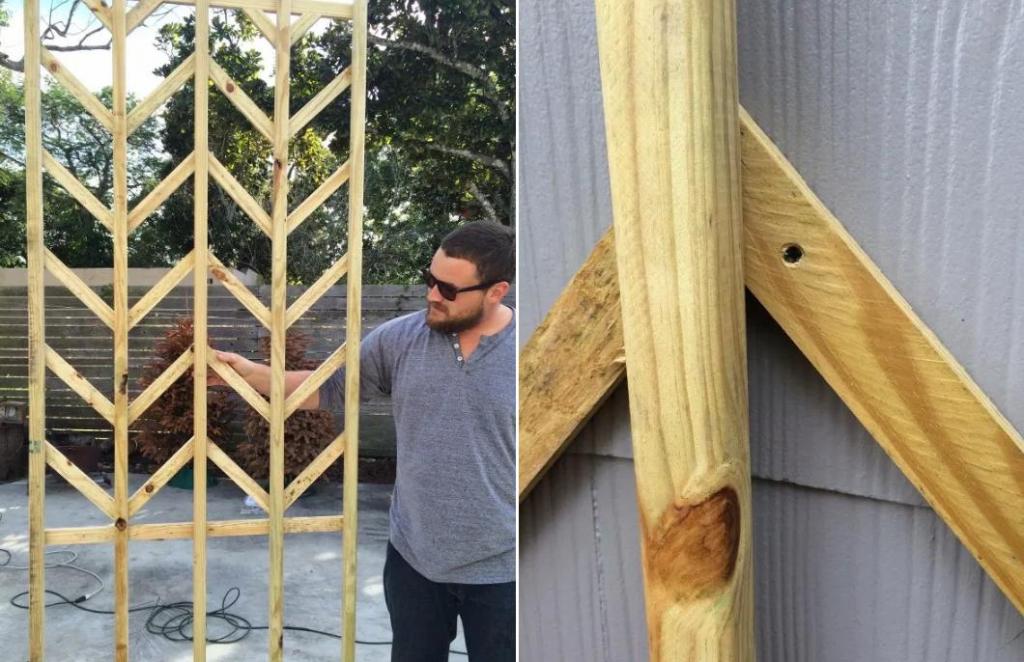 Друг сделал решетку на доме из дерева: соседи удивляются, как преобразилось пространство
