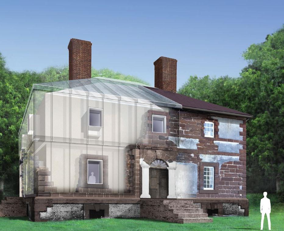 Перед дизайнерами стояла непростая задача - изящно сохранить дом 1700-х годов. Оригинальное решение нашлось