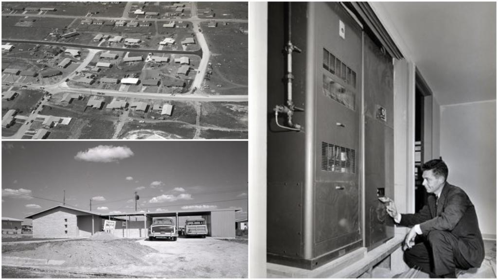 Остин, Техас: кластер из 20 домов был построен в 1950-х годах, чтобы проверить новую идею домашнего кондиционирования воздуха