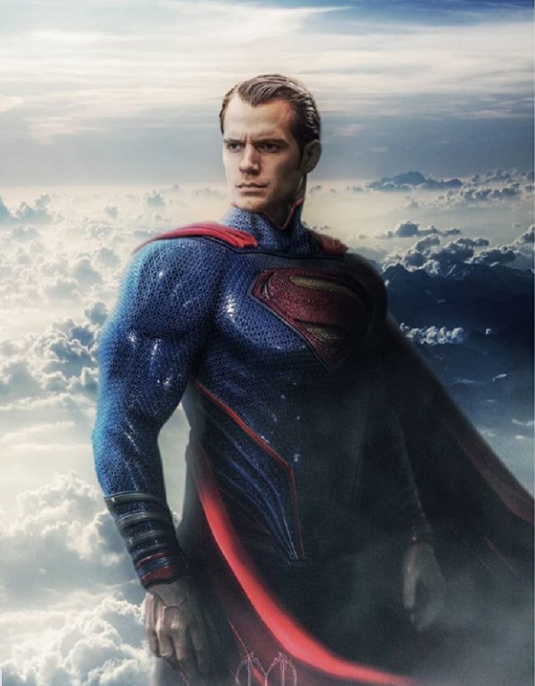 Фан-арт фантазии: как мог бы выглядеть Генри Кавилл в образе Супермена во второй части “Человека из стали”
