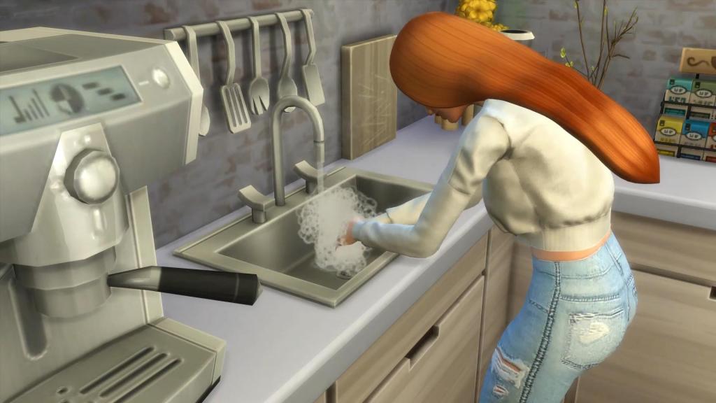 Люди смоделировали новый мир The Sims: персонажи моют руки, надевают маски и бездумно прокручивают ленту в телефоне