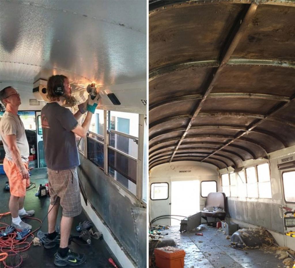 Отец и сын переделали старый автобус в дом, чтобы вместе путешествовать с комфортом