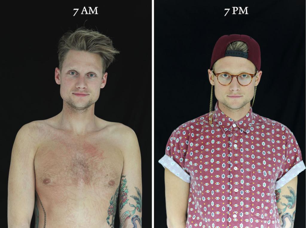 Лица людей утром и вечером: фотограф запечатлел людей в 7:00, а потом в 19:00 (фото)