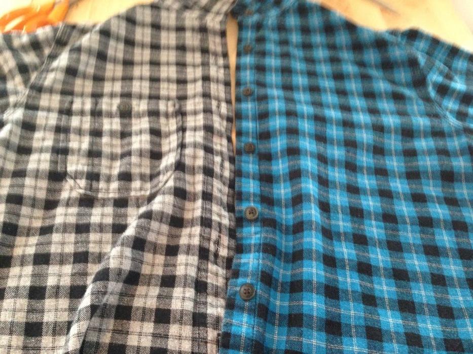 Из двух клетчатых рубашек разного цвета сшил одну: прохожие завистливо оглядываются, а друзья спрашивают, где купил