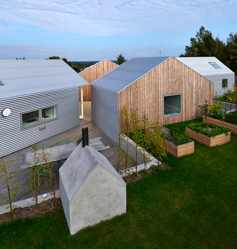 Зачем строить большой, если можно сделать 5 маленьких: необычный дом в Дании