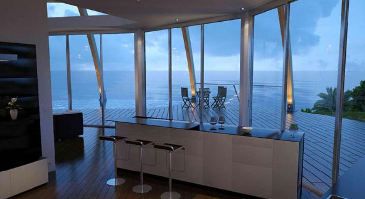 Архитекторы построили стильный дом в форме морской ракушки: панорамный вид на океан только дополняет стилистику здания