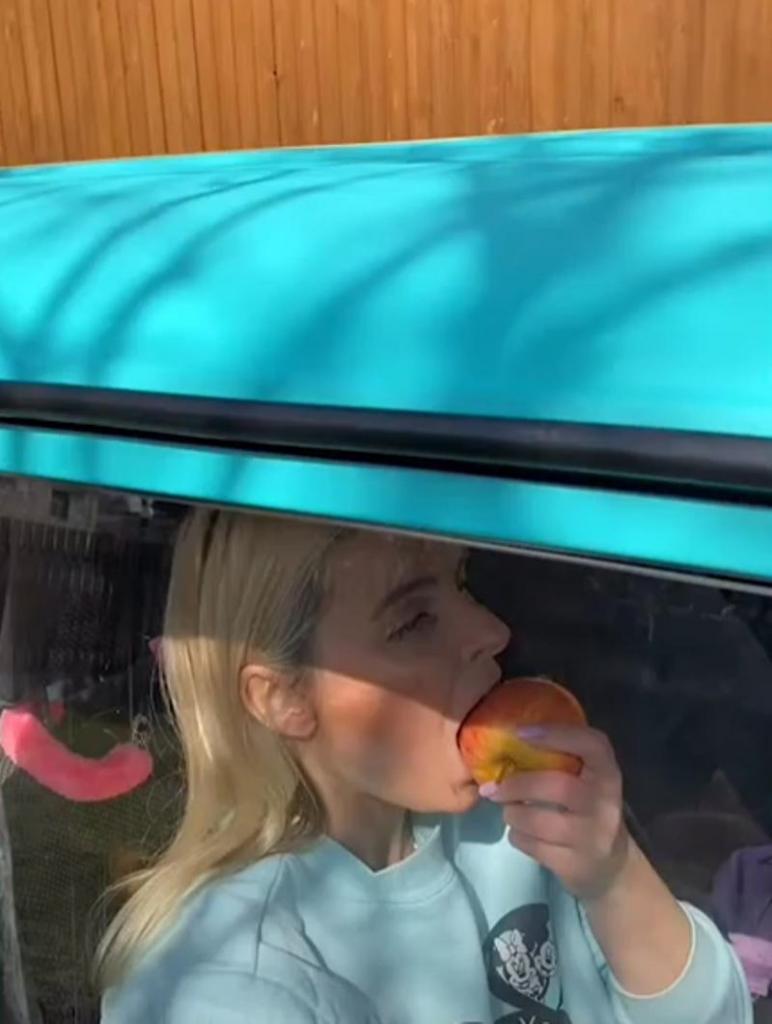 Половинка – тебе, вторая – мне: сестры нашли оригинальный способ поделить яблоко (видео)