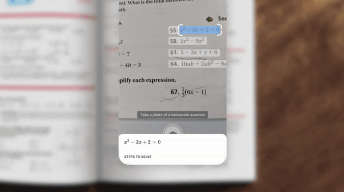 В помощь учащимся: Google Lens сможет решать математические задачи, напечатанные на бумаге