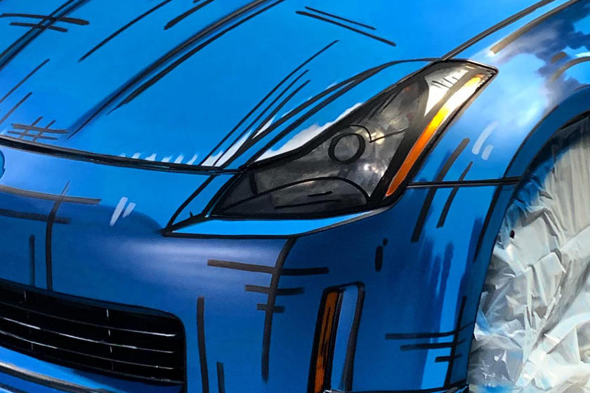 Радикально новый взгляд на старую модель: дизайнерский Nissan 350Z выглядит как мультяшный рисунок