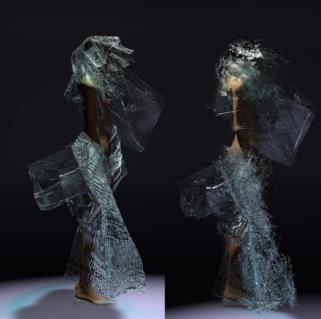 Британский дизайнер в лаборатории вырастила платье из водорослей. Оно разлагается в течение нескольких часов