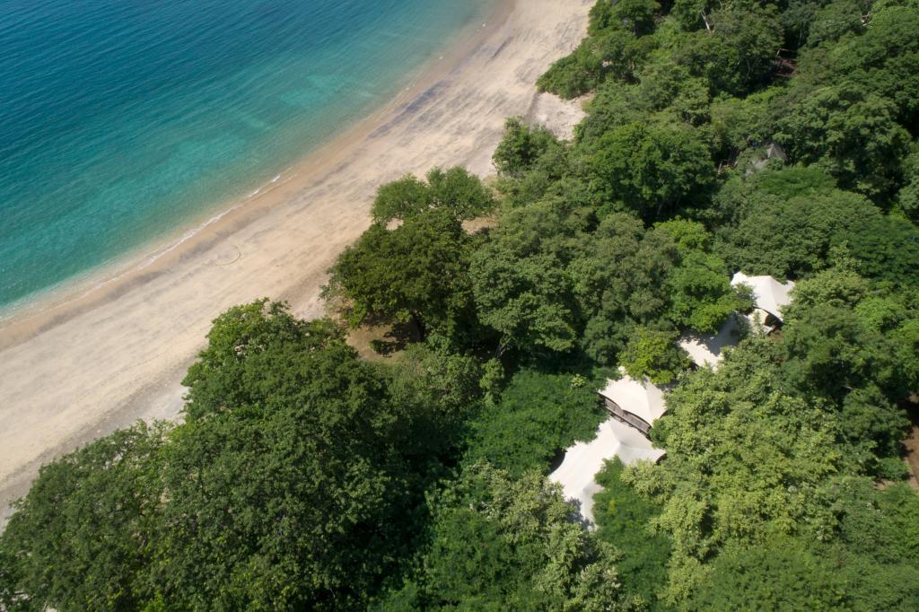 В Коста-Рике появился отель, номера которого при взгляде сверху похожи на гигантские палатки, установленные прямо посреди леса (фото)
