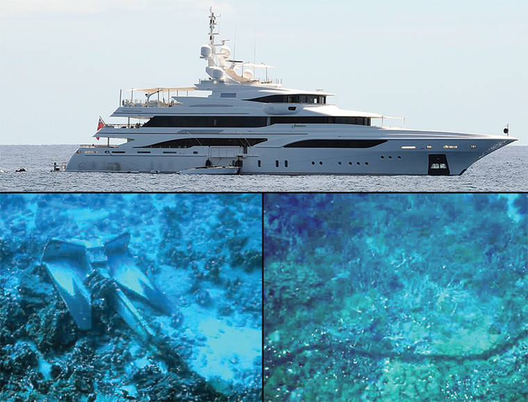 Владельцы суперъяхты стоимостью 41 млн $, разрушившие якорем коралловый риф, согласились возместить ущерб