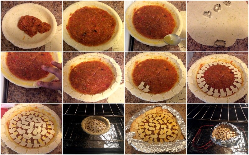 Из болгарских перчиков и яблок получается очень вкусная начинка: готовим ароматный пирог