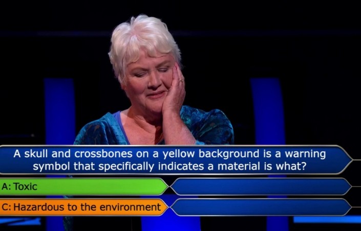 Учительница естествознания не смогла ответить на простой вопрос в британской версии шоу "Кто хочет стать миллионером?" и потеряла 1000 фунтов