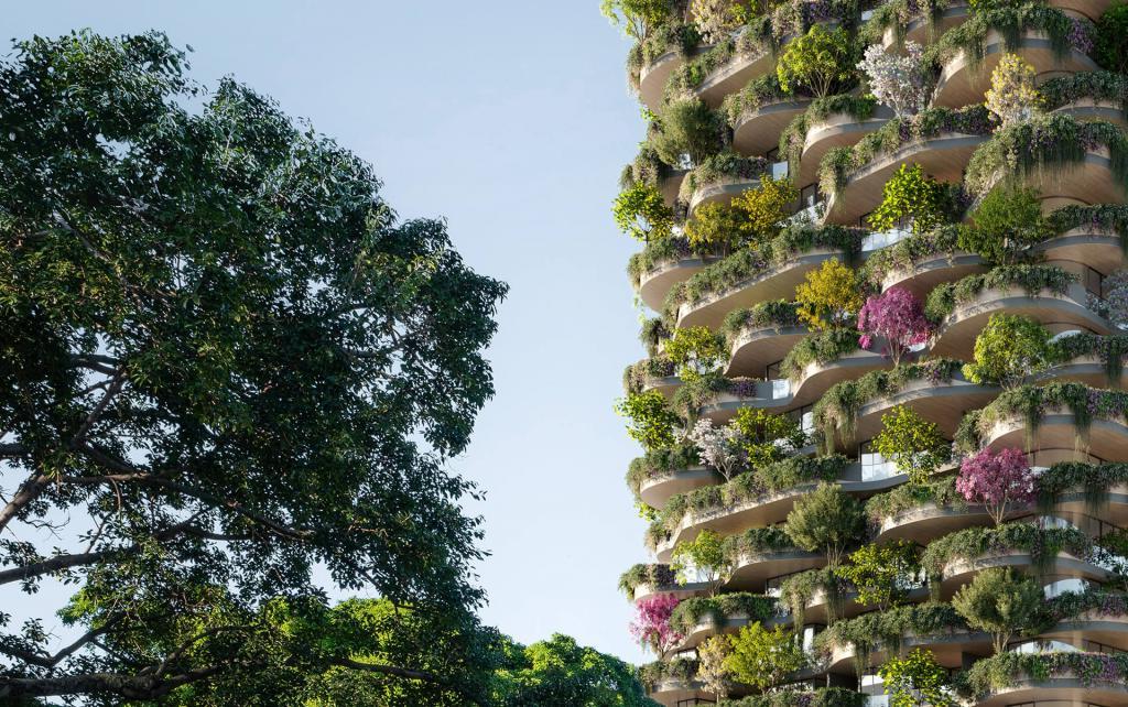 Лесной небоскреб: в Австралии построят 30-этажный дом с деревьями