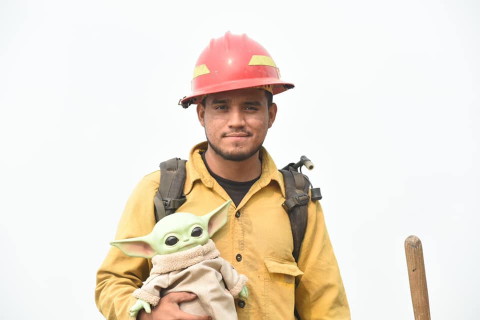 5-летний мальчик подарил пожарным милую куклу - Малыша Йоду, чем запустил мини-челлендж в Интернете