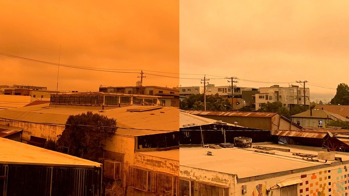 Жители Калифорнии сфотографировали необычное природное явление, но снимки получились плохими: смартфоны не предназначены для этого