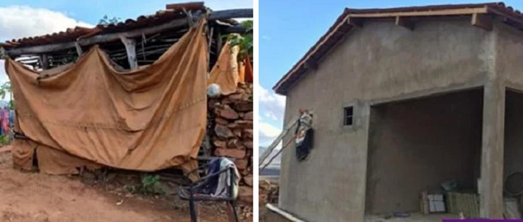 Сосед помог построить дом мужчине, который 18 лет прожил в хижине