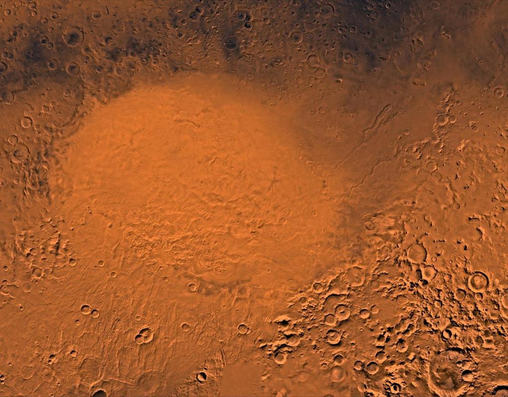 Исследователи обнаружили сеть соленых озер под ледниками на Марсе